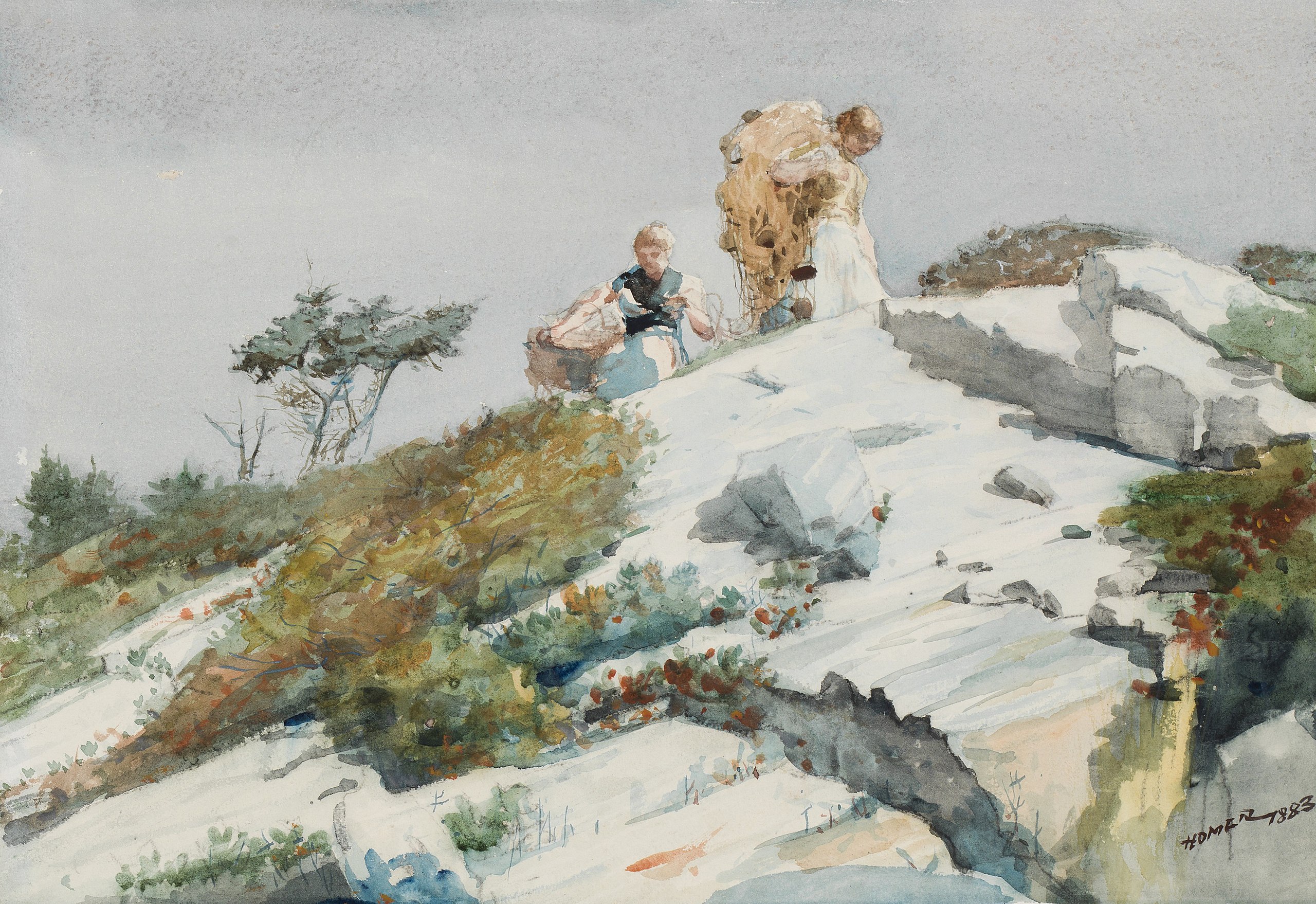 Winslow Homer painting, Rough Work (1883)