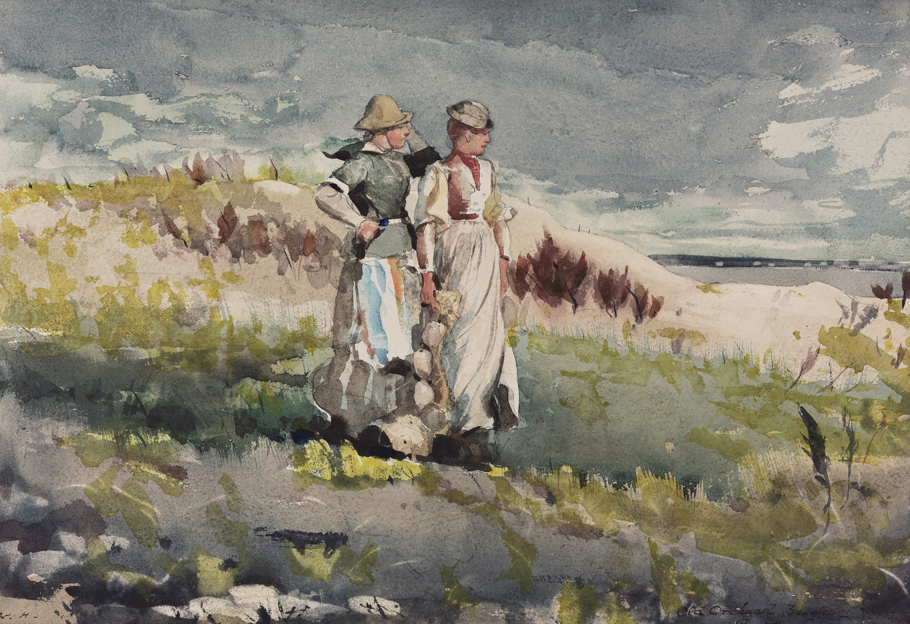 Coastal landscape painting